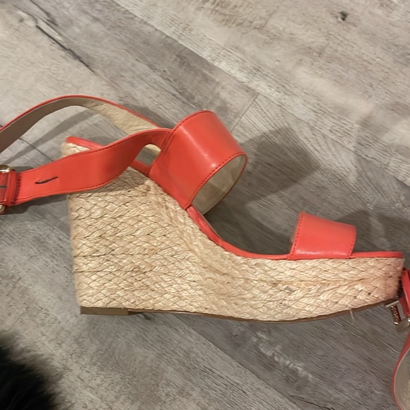 Tangerine leather Michael Michael Kors wedges - Picture 6 of 7